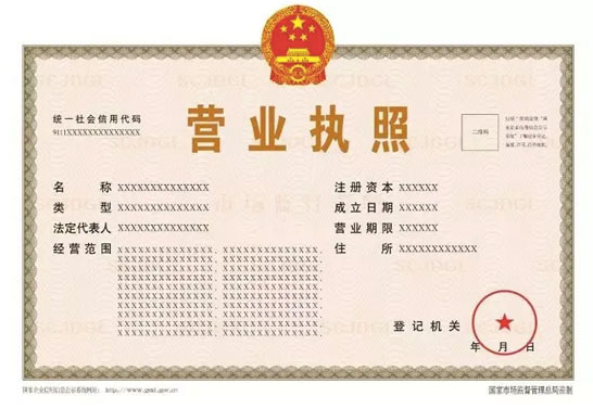 營業執照的基本內容都包括哪些？